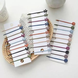 Set 2 kẹp tăm tim hoặc sao nhiều màu