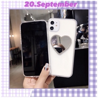 Ốp lưng trong suốt đính gương iphone 6/6plus/7/7plus/8/8plus/X/XR/XS/11/12/pro/max/plus/promax