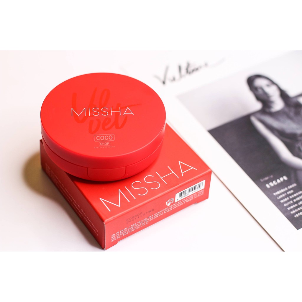 Phấn nước Missha 🍃FREESHIP🍃 Cushion Missha Velvet Finish (Vỏ Đỏ) | BigBuy360 - bigbuy360.vn