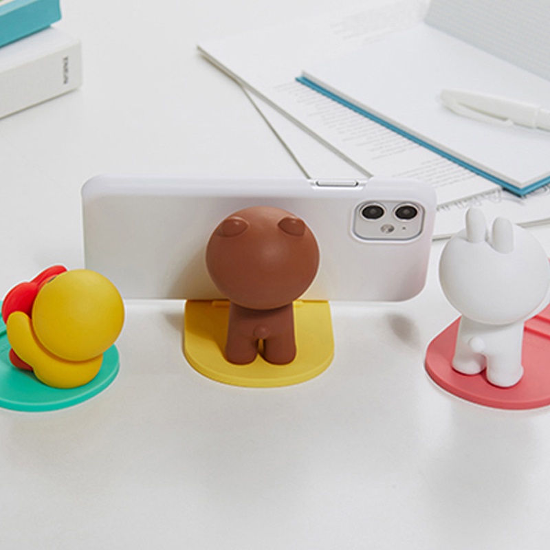 Line Friends Mô Hình Nhân Vật Gấu Nâu Và Trái Tim Xinh Xắn
