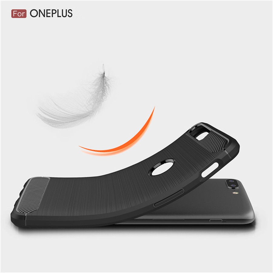 Ôp Điện Thoại Silicon Họa Tiết Sợi carbon Sang Trọng Cho oneplus 9 pro 5 5t 6 6t one plus Vỏ