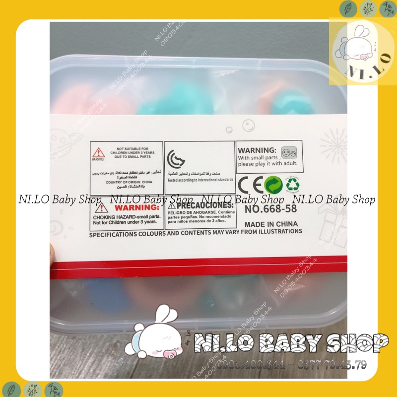 Bộ 10 gặm nướu BabyRattle an toàn cho bé