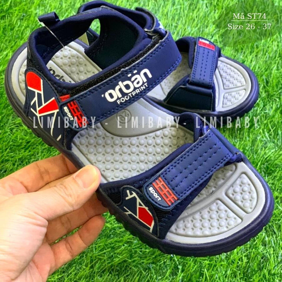 Sandal bé trai Urban cao cấp thể thao khỏe khoắn và năng động cho trẻ em 3 - 12 tuổi đi học đi biển phông cách ST74