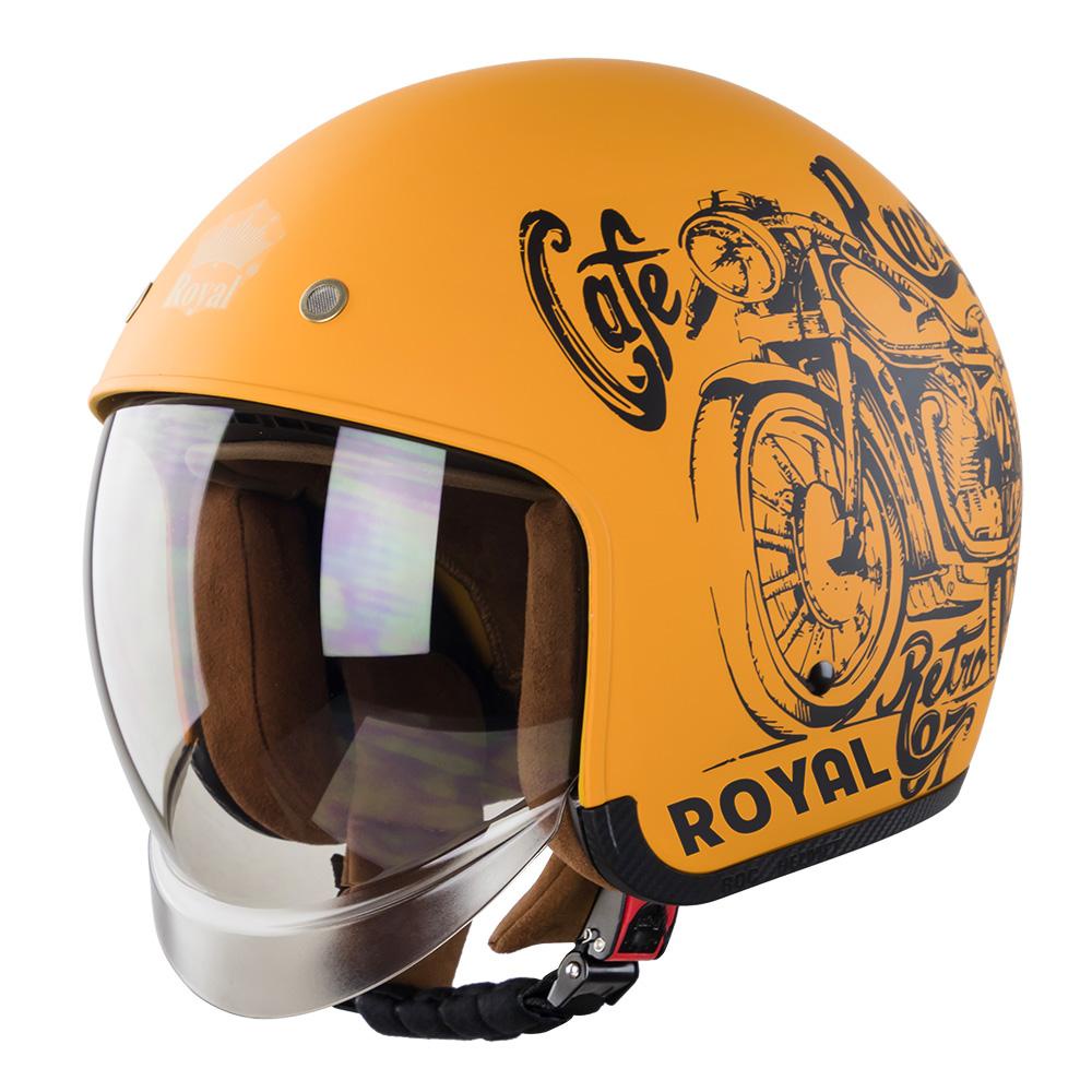 MŨ BẢO HIỂM KÍNH ÂM LÓT THÁO RỜI CHÍNH HÃNG ROYAL M139(ĐƯỢC CHỌN MÀU KÍNH)