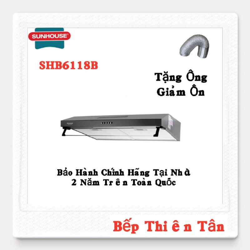 Máy Khử Mùi Cao Cấp Sunhouse SHB6118B⛔Tặng Ống Giảm Ồn