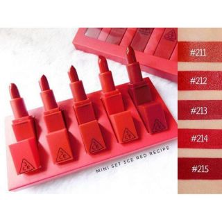 Combo 2 set son mini tông đỏ