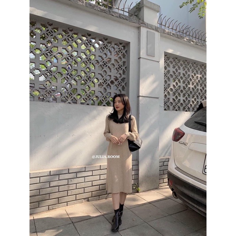 Váy len tay bồng new hot | BigBuy360 - bigbuy360.vn