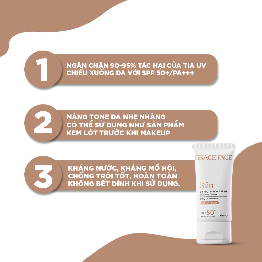 Combo kem dưỡng Biogenic Retinol 1% 30ml và kem chống nắng UV Protection Cream Grace Face 50ml