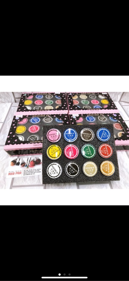 Set gel vẽ móng tay chân 12 màu của vinimay và Princess fe