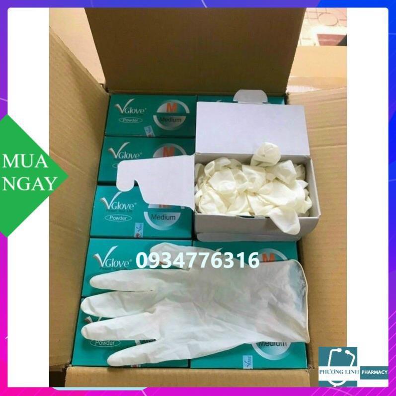 Găng tay y tế Vglove hộp 100 chiếc ( M)