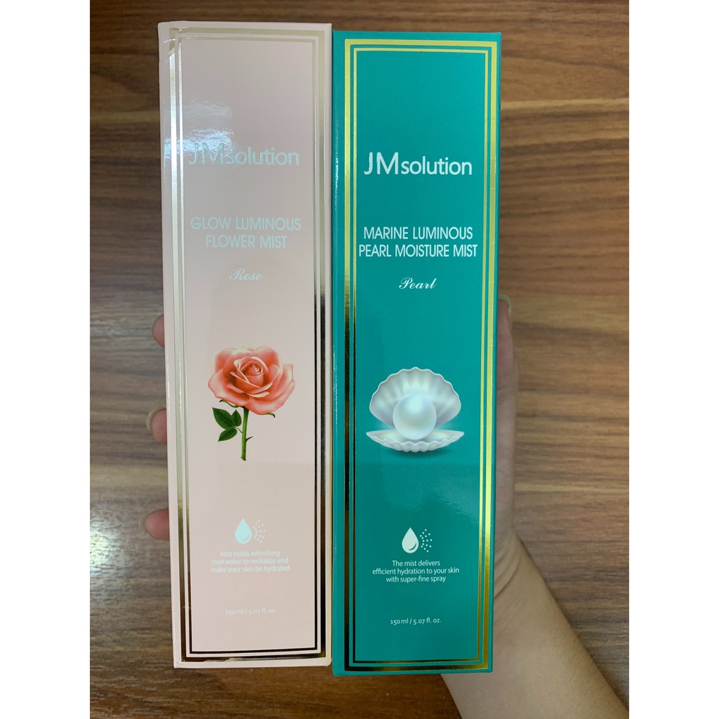 Xịt Dưỡng Trắng  JM Solution Marine Luminous Pearl Moisture Mist 180ml - Hàn Quốc