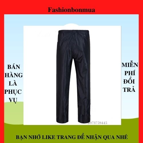 Quần đi mưa VẢI DÙ siêu nhẹ chống thấm tốt