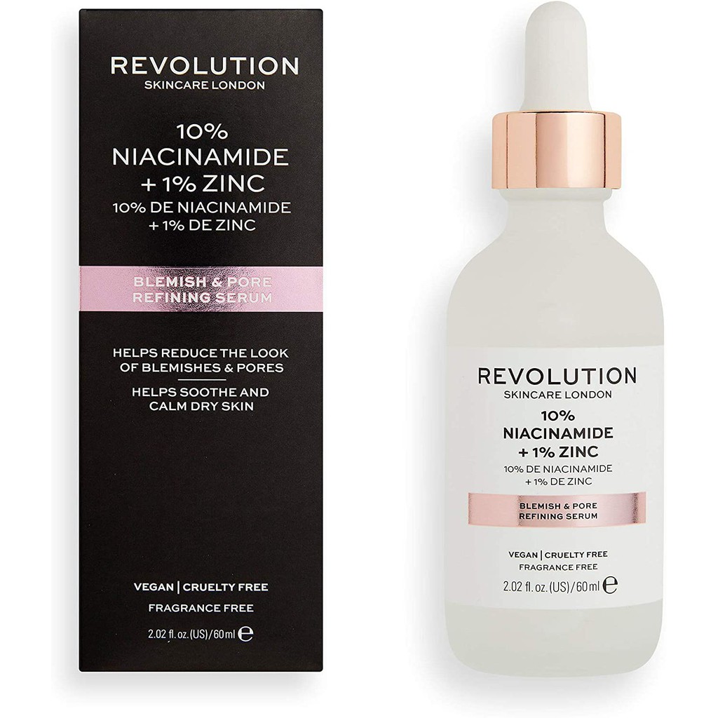 [TOP 1 SHOPEE] Tinh chất 10% Niacinamide +1% Zinc Revolution (Bill Anh)