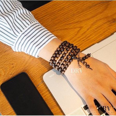 ☘ Chuỗi Vòng Tay Trầm Hương Sánh Chìm 108 hạt (8mm) ☘ Thu Hút May Mắn Bình An ☘ | BigBuy360 - bigbuy360.vn