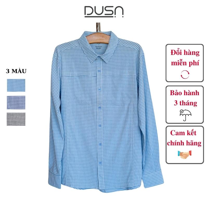 Áo sơ mi nam dài tay DUSA chất vải mềm mại với thiết kế caro sang trọng thanh lịch trẻ trung-DS05