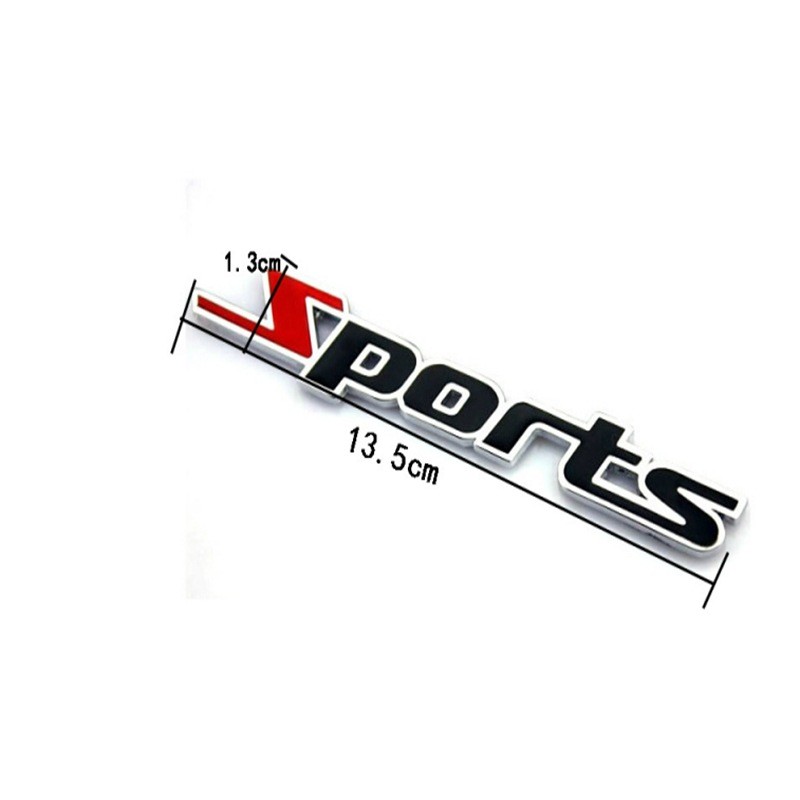 Tem 3D Sports dán xe oto