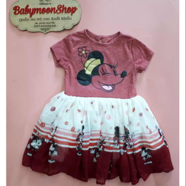 Váy tutu bé gái Minnie Disney dư xịn