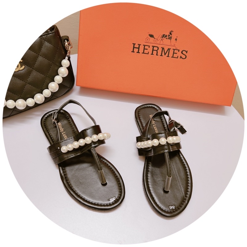 Dép sandal kẹp ngón quai ngọc đơn giản