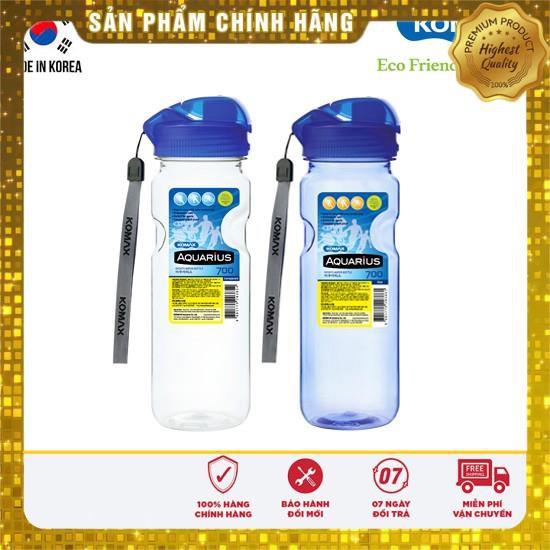 Bình nước nhựa cao cấp Thể Thao AQUARIUS Hàn Quốc KOMAX 700ml