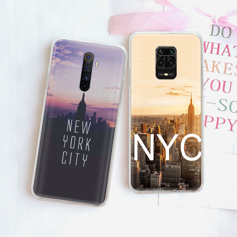 Ốp Điện Thoại Trong Suốt In Hình Thành Phố New York Cho Motorola Moto G7 Plus G8 Power Lite G9 Play Ty115