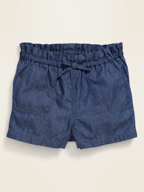 Quần short bé gái linen