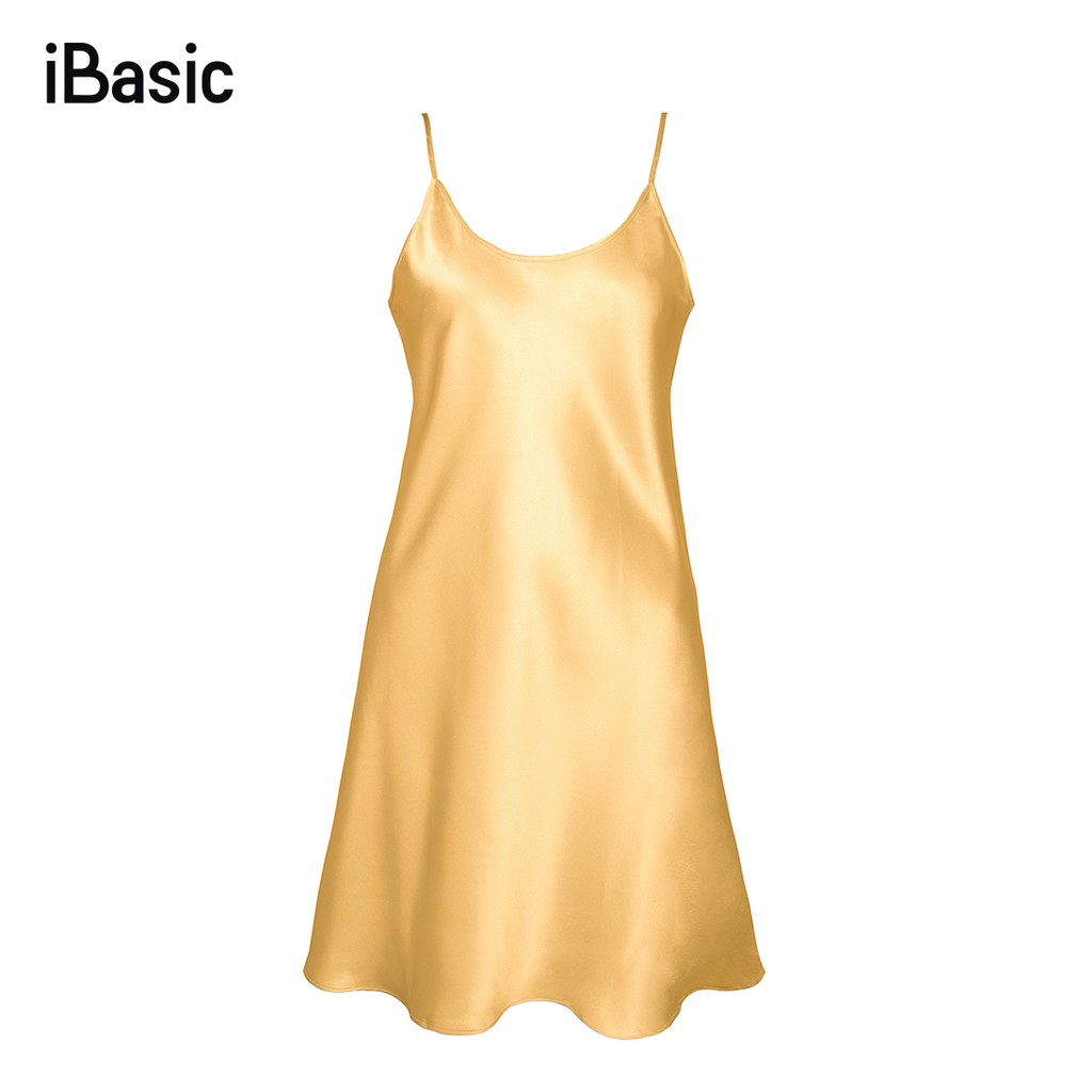 [Mã FASHIONMALLT4 giảm 15% đơn 150k] Đầm ngủ satin iBasic 7916