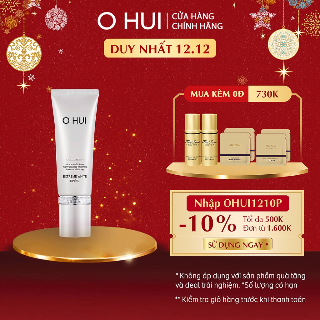 [Mã FMCGMALL -8% đơn 250K] Mặt nạ dạng kỳ tẩy tế bào chết dưỡng trắng OHUI Extreme White Peeling 60ml