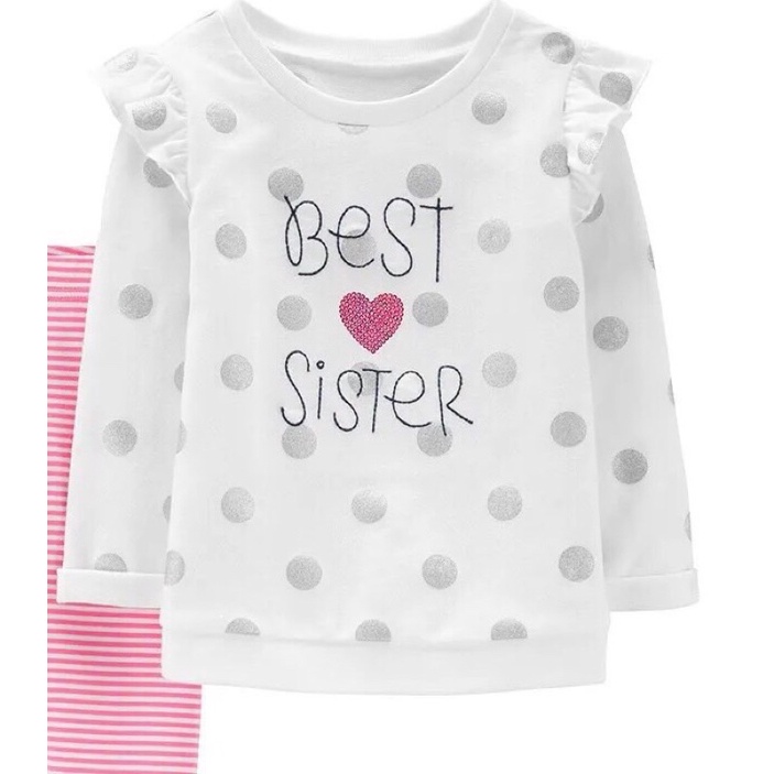 (Link 2) Áo dài tay vải nỉ / cotton cho bé gái hàng xuất dư VNXK