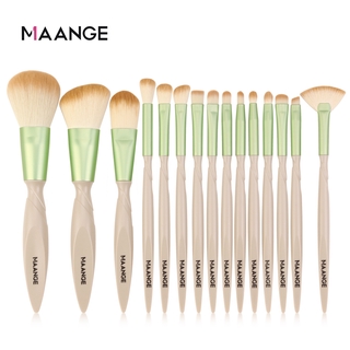 Set 15 cọ trang điểm MAANGE bằng sợi mềm chất lượng cao 175g