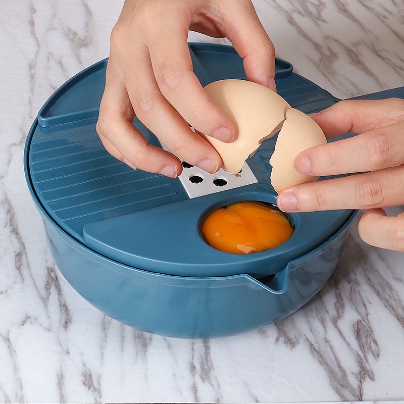 Bộ nạo rau củ đa năng, rổ bào sợi rau củ tiện lợi, bộ bào nạo rau củ kiêm rổ và chậu