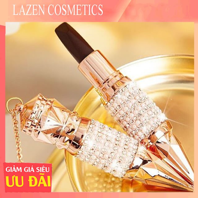 SON KIM CƯƠNG 3 MÀU , SON LÌ MỊN, LÂU TRÔI, 1 CÂY SON 3 MÀU HOT Trend ĐỎ, ĐỎ CAM, ĐỎ HỒNG- LAZENCOSMETICS