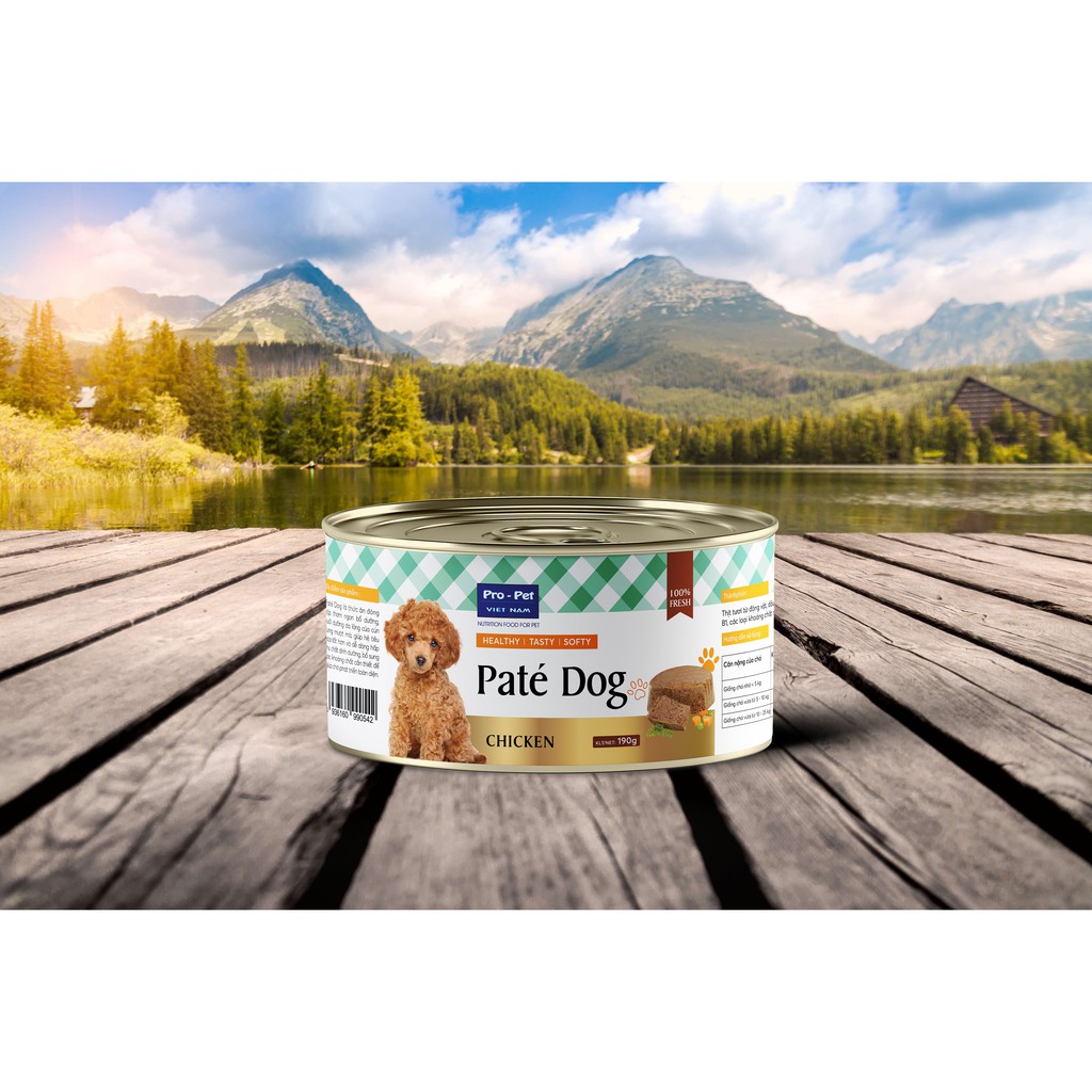 PATE DÀNH CHO CHÓ PATE DOG LON 190G