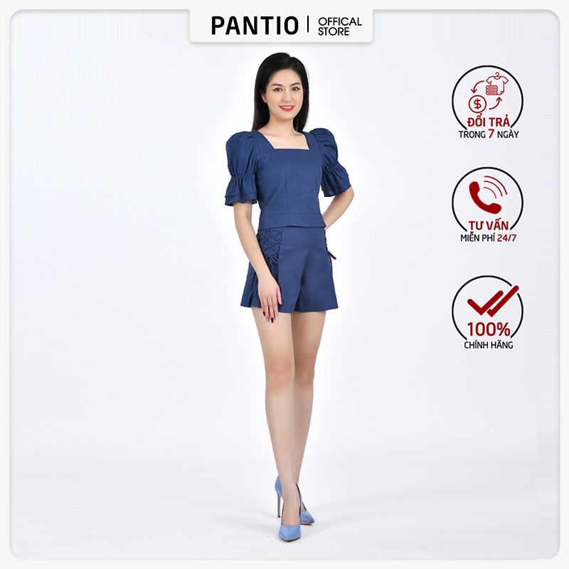Quần short nữ chất liệu Linen, dáng ôm FQN3275 - PANTIO