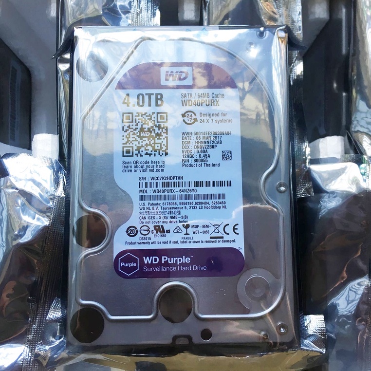 Ổ Cứng HDD 500GB 1TB Màu Tím Chuyên Dụng Cho Camara - Bảo Hành 12 Tháng