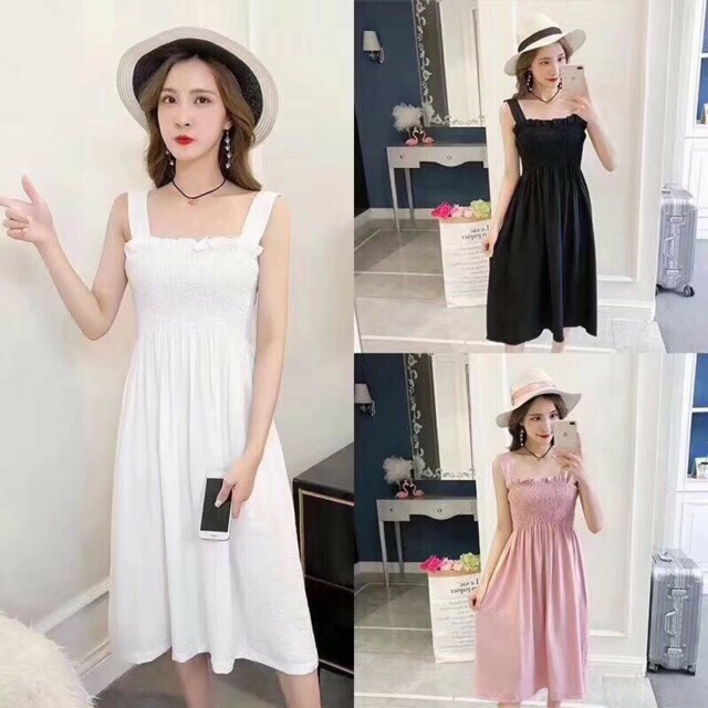 [ẢNH THẬT] Váy maxi 2 dây đi biển nhiều màu | BigBuy360 - bigbuy360.vn