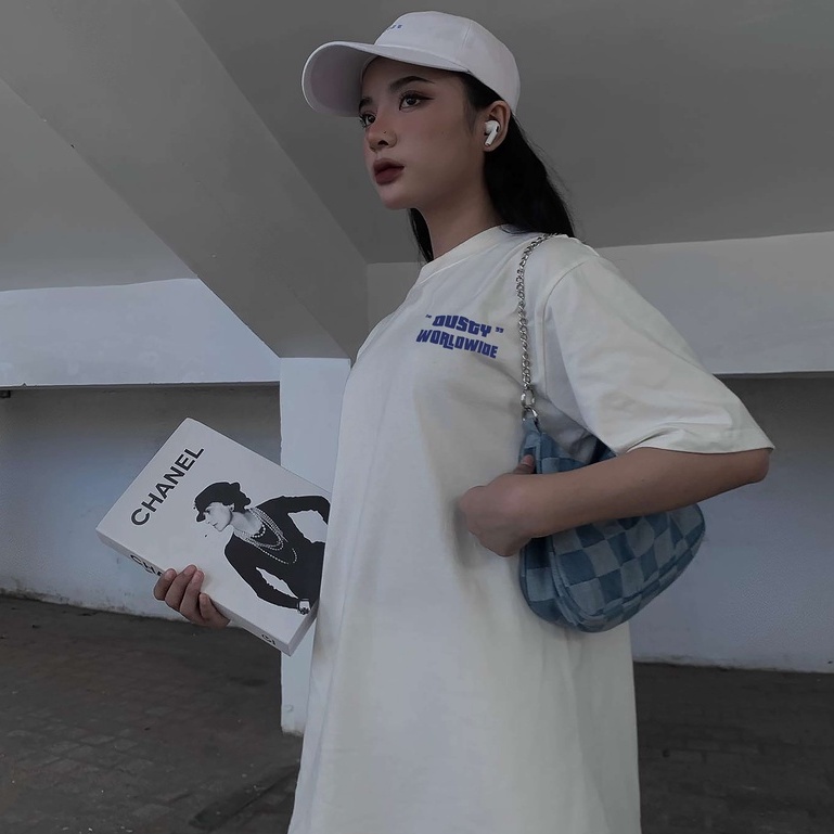 Áo Thun Unisex Dusty Worldwide Style White 100% Cotton 250gsm - Local Brand Chính Hãng