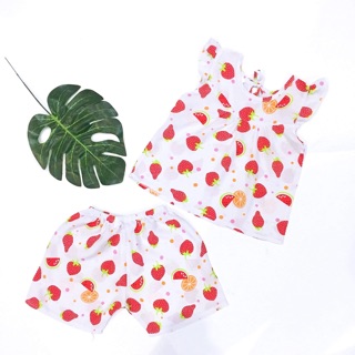 Bộ lanh/ bộ tole ngắn bé gái