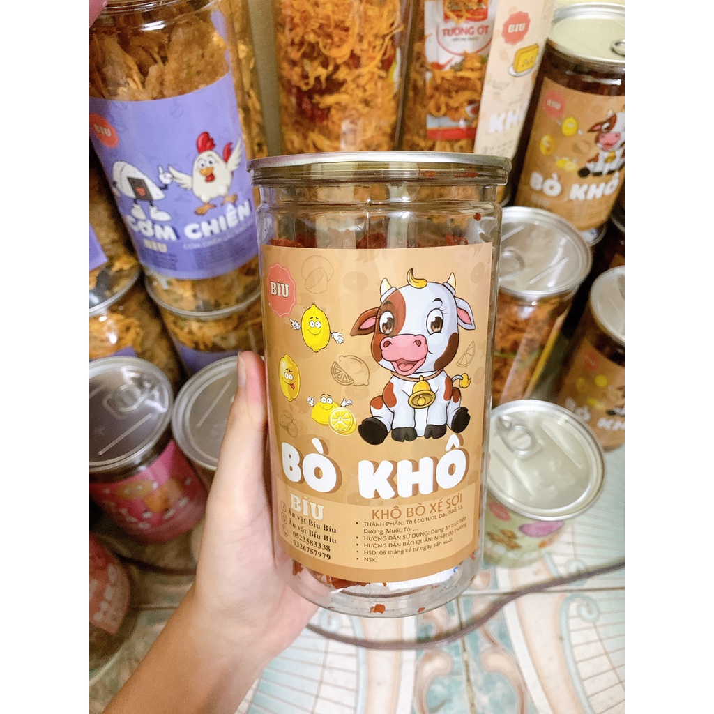 Khô Bò Xé Sợi 300g BíuShop đồ ăn vặt ngon ngon zai zai số 1 Hà Nội | BigBuy360 - bigbuy360.vn