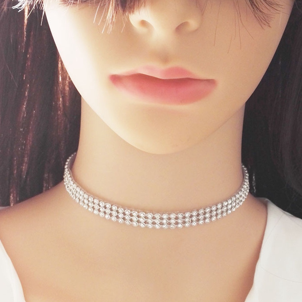 Vòng Cổ Choker Đính Đá Thời Trang Cho Nữ