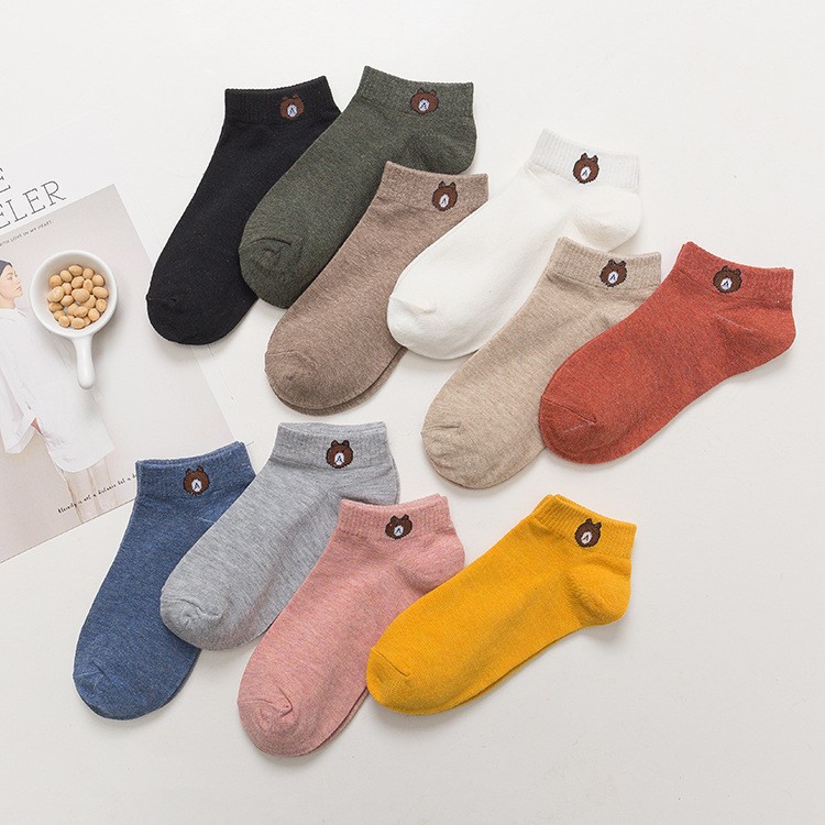 Tất vớ cổ ngắn nữ cotton cute dễ thương  phong cách Hàn Quốc 2021 (KÈM HÌNH THẬT) TN01