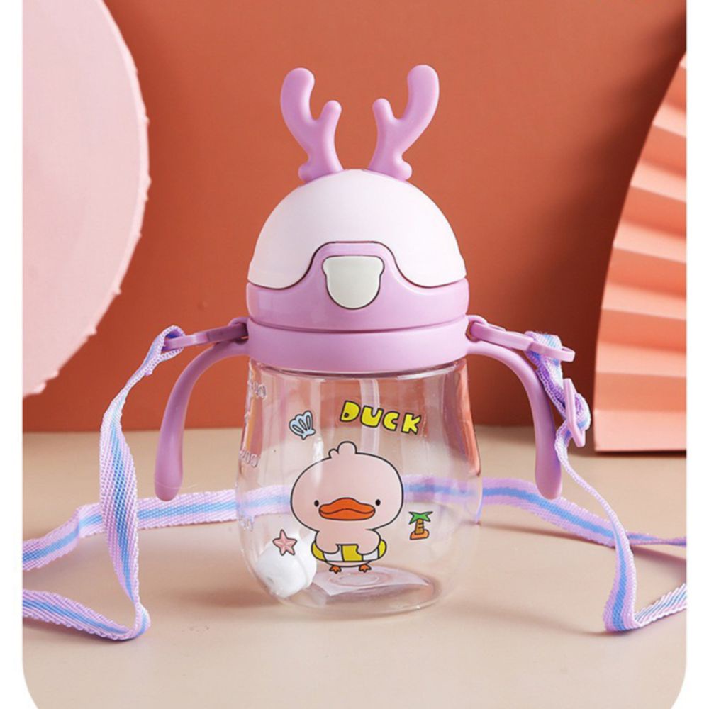 Bình tập hút 370ml có vạch chia, van chống sặc, có tay cầm và dây đeo