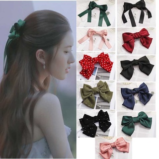 Kẹp tóc phối nơ kiểu dáng đáng yêu cho nữ