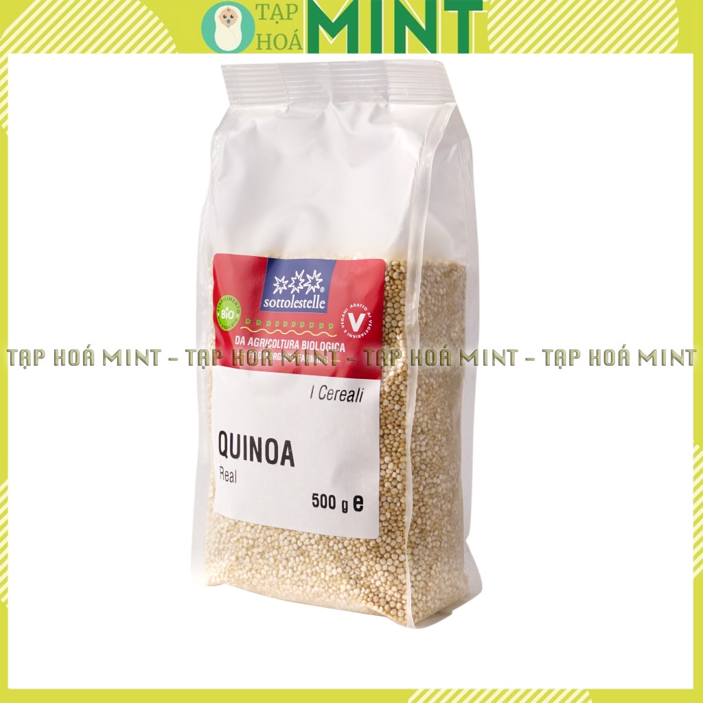 Hạt diêm mạch quinoa trắng hữu cơ Sottolestelle cho bé ăn dặm gói 500g - Tạp hoá mint