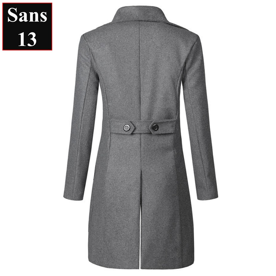 Áo dạ nam dáng dài Sans13 măng tô hàn quốc đẹp mangto khoác ngoài choàng trench coat cỡ to lớn bigsize 3XL 4XL 80kg 90kg