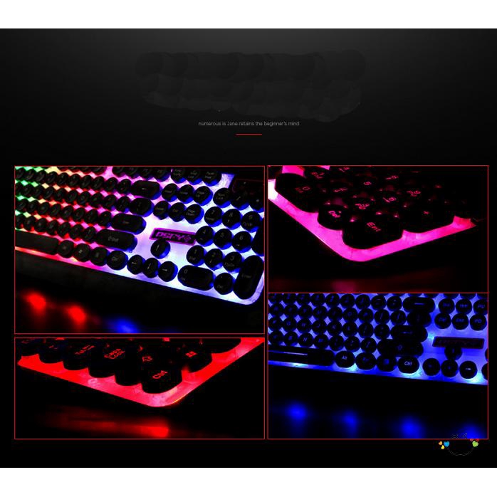 Bàn phím Gaming tích hợp đèn LED + Dây cáp USB chuyên dụng cho game thủ