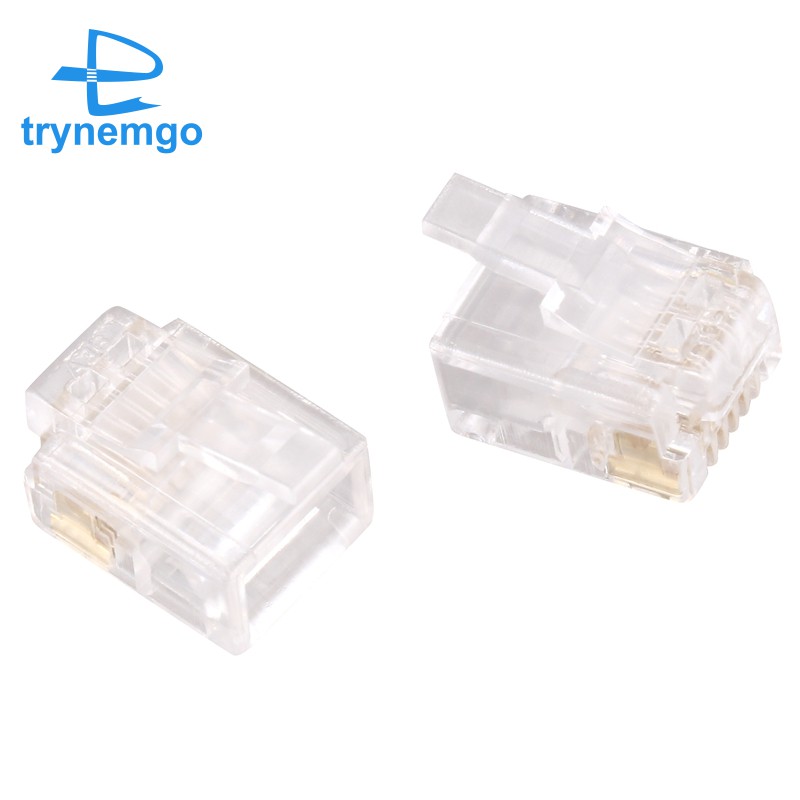 Bộ 50 Đầu Nối Dây Điện Thoại Rj11 6p6c