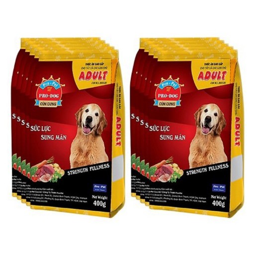Thức ăn cho chó lớn Pro Dog Adult 400gr, thức ăn cho chó giá rẻ, hạt khô cho chó