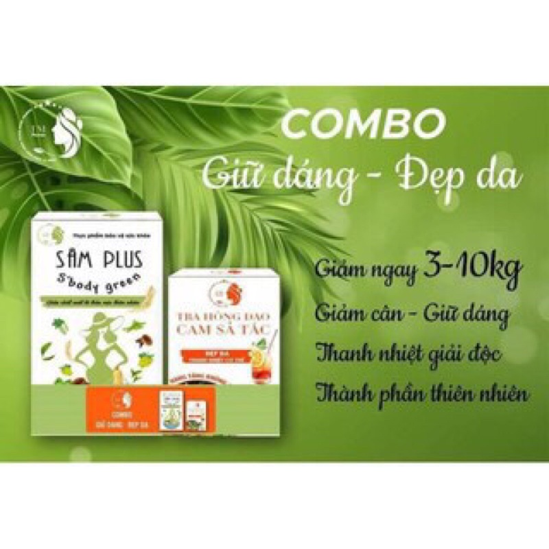 Kẹo Giảm cân sâm Plus sbody green Nguyên Hộp 30v Tặng kèm 1 hộp trà 15 gói