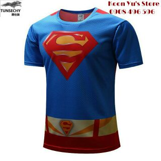 ĐỘC ĐÁO Áo tập Gym ngắn tay DC Comic