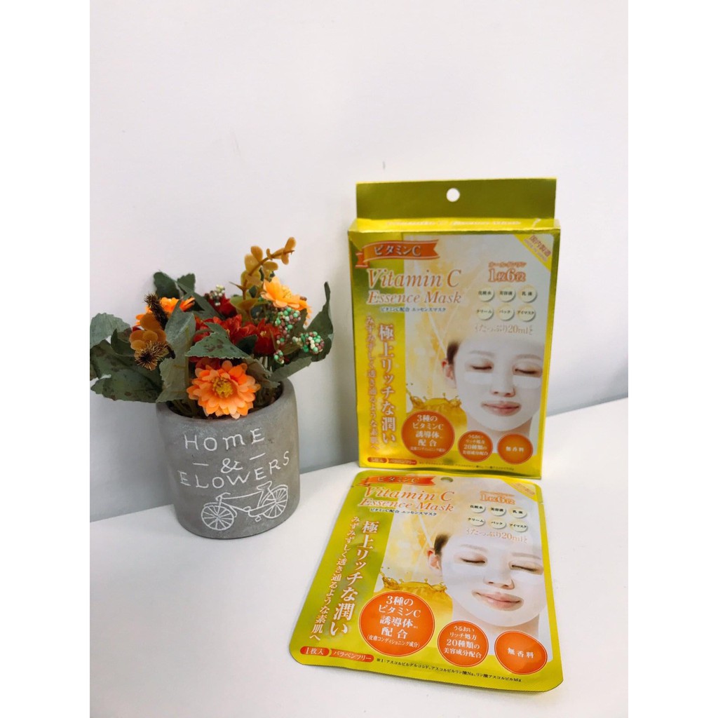 Mặt Nạ Dưỡng Da Cao Cấp, Dưỡng Ẩm, Trắng Da G-Vitamin C Essence Mask Nội Địa Nhật Bản